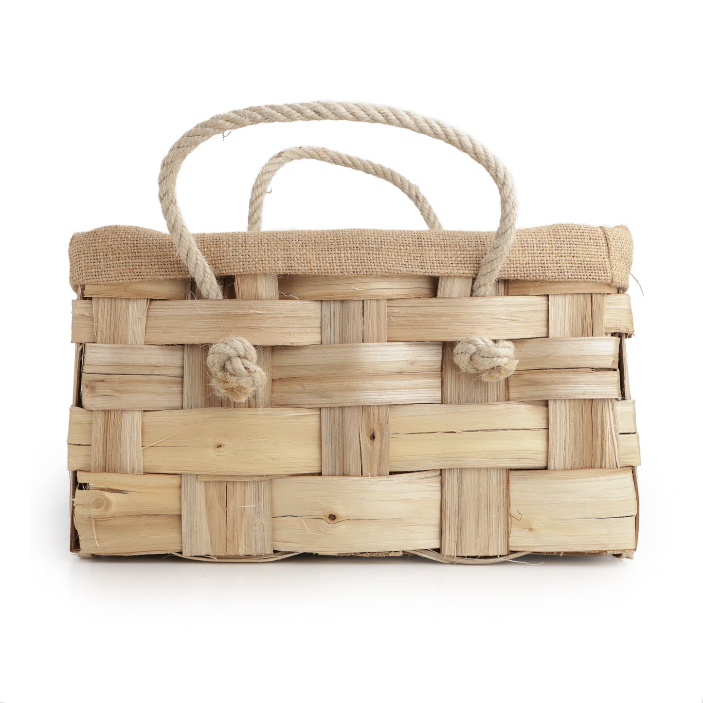 Borsa artigianale in castagno con manici