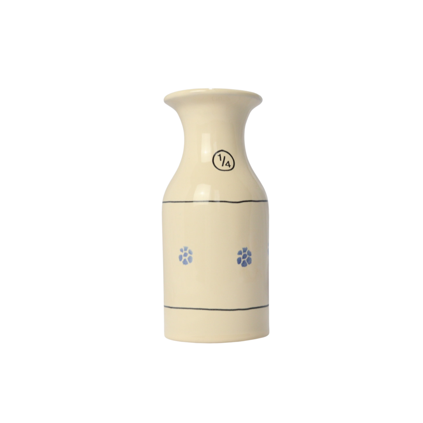 Brocca quartino di litro in ceramica, caraffa tradizionale da vino