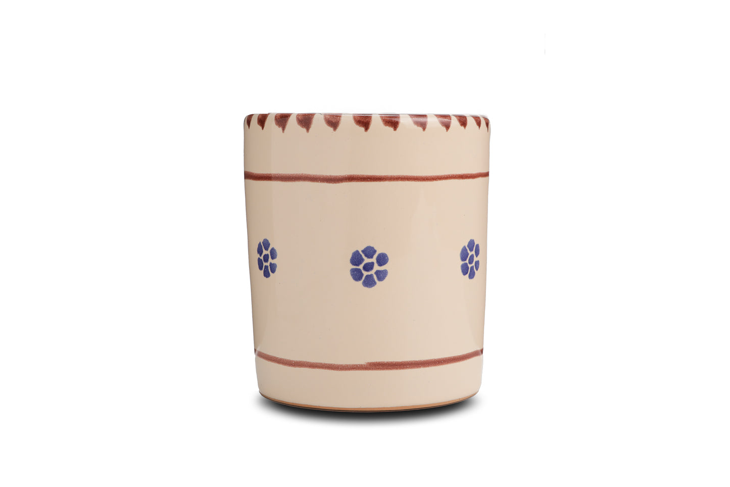 Bicchiere in ceramica artigianale, rustico -Stile antico