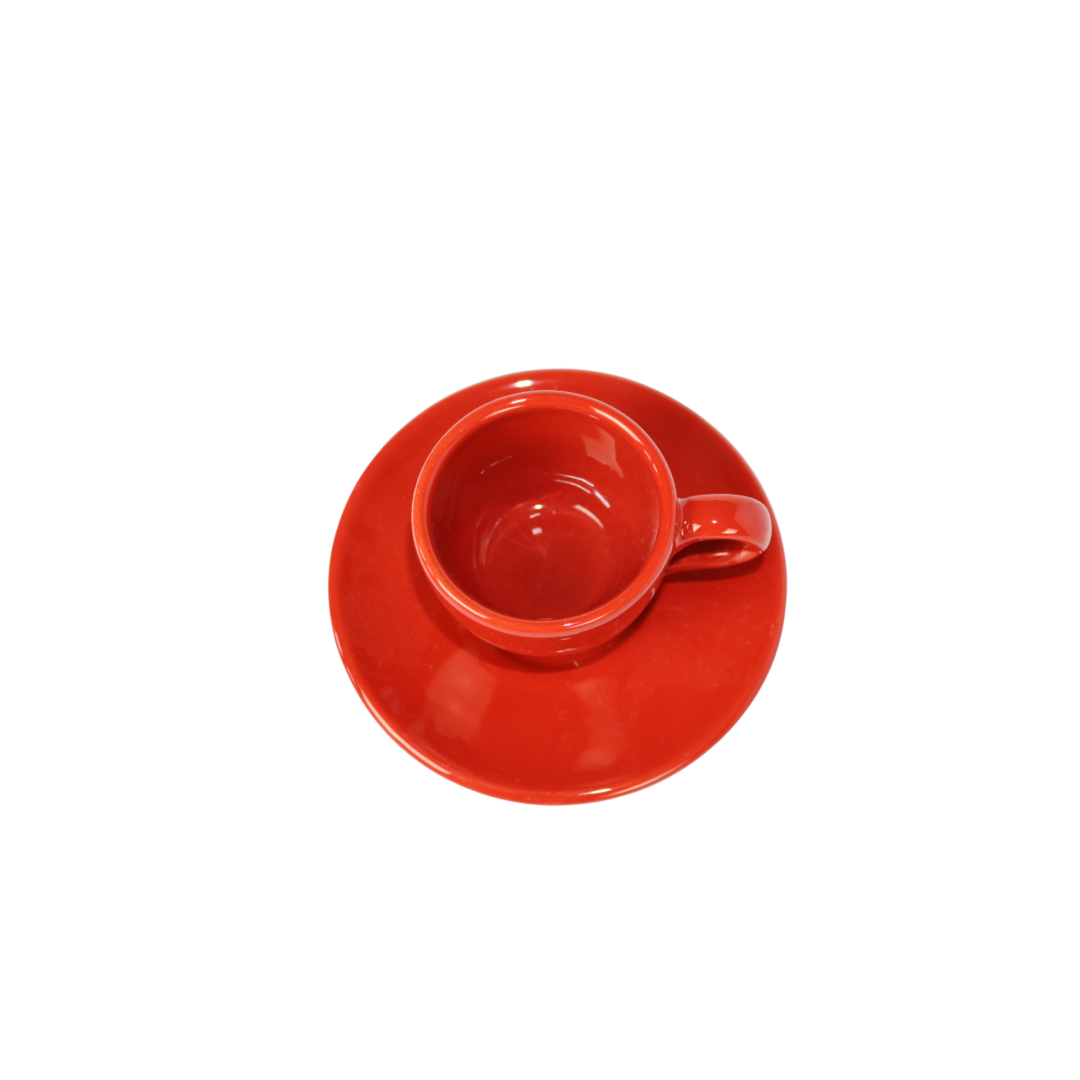 Tazzine in ceramica natalizia rosse e bianche