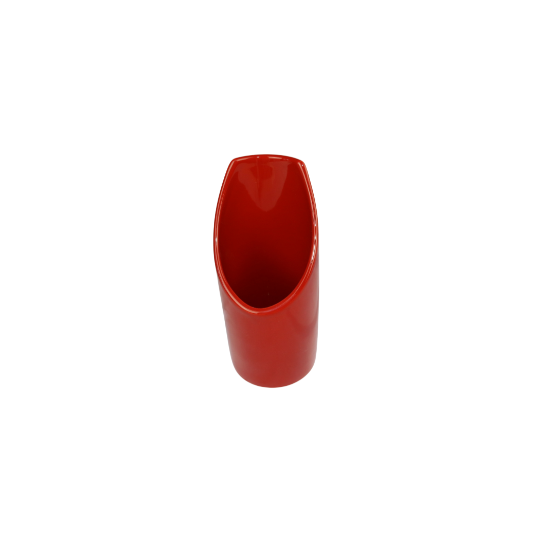 Porta bicchieri natalizio in ceramica Rosso- Verde - Bianco