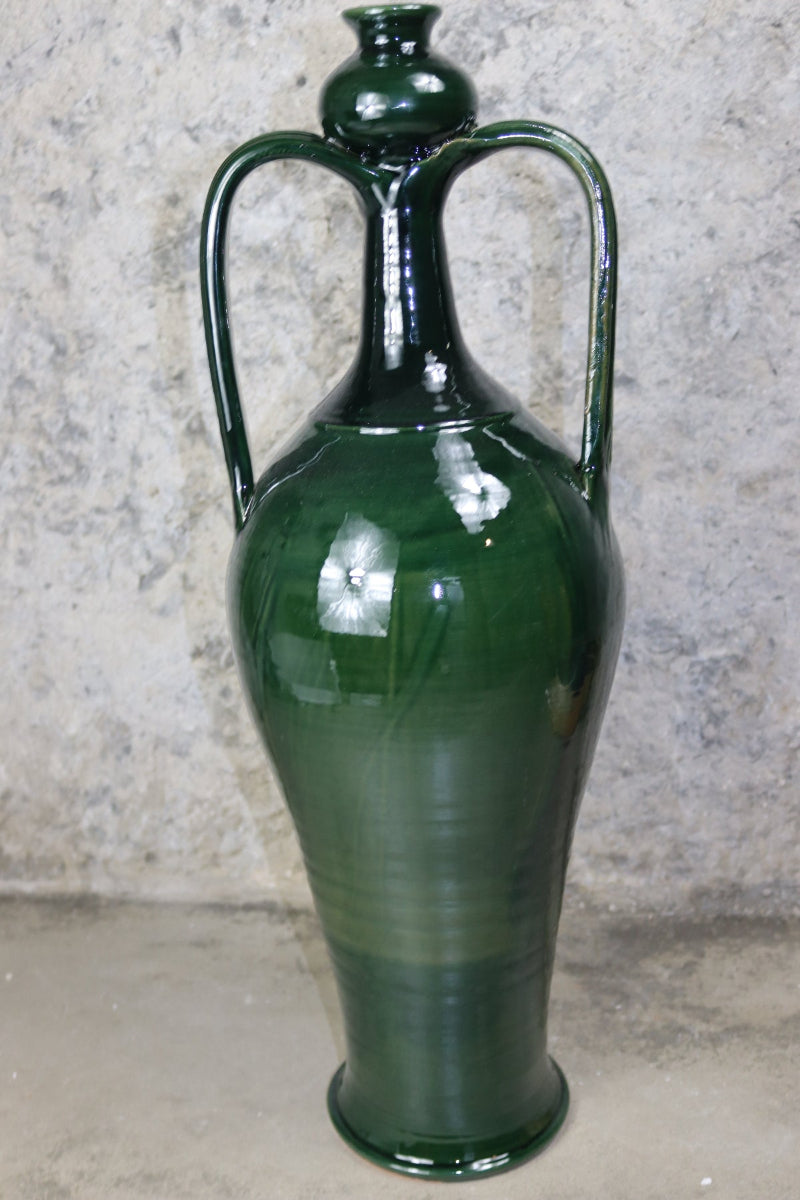anfora verde ceramica