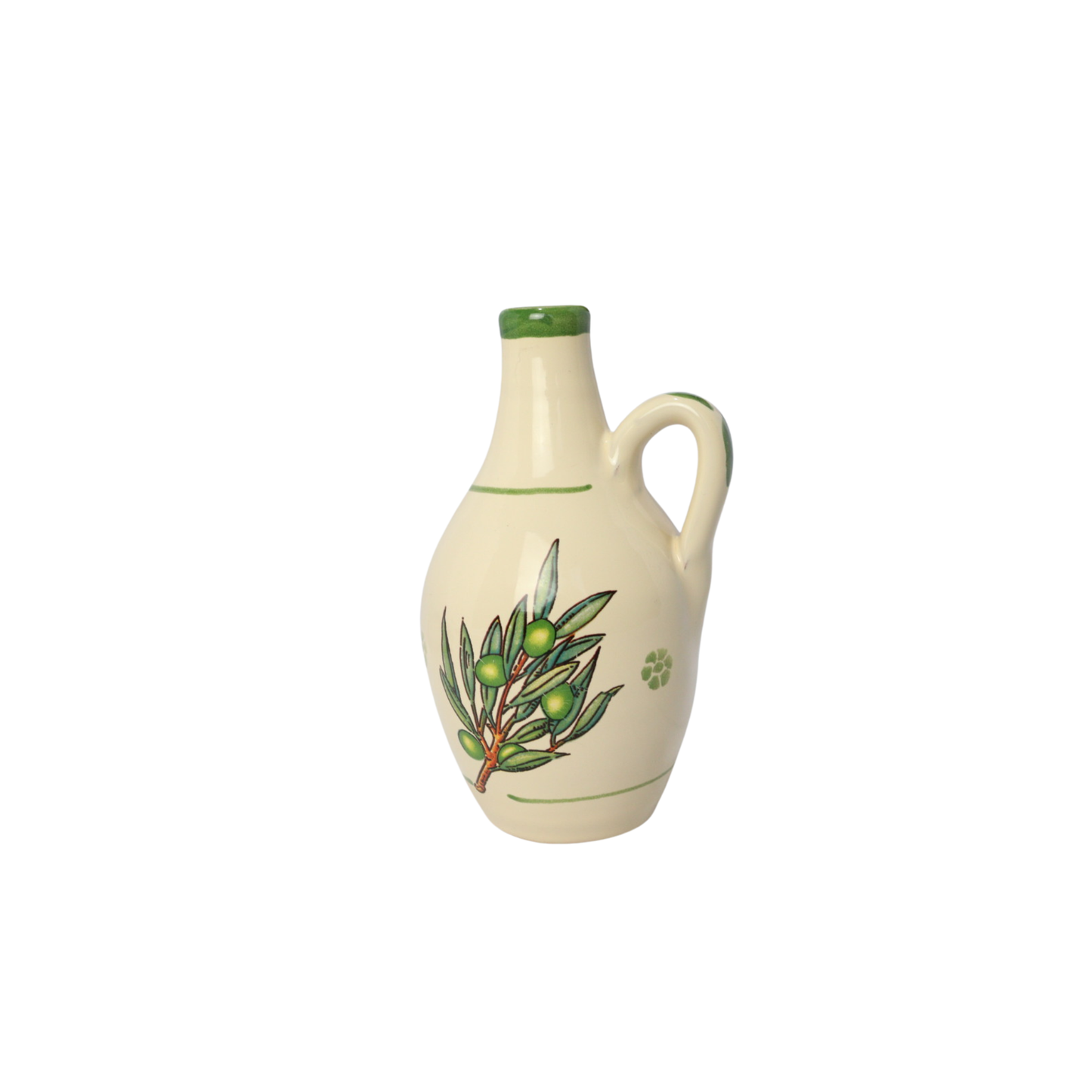 Oliera bottiglia in ceramica con decorazione Ulivo 300 ML