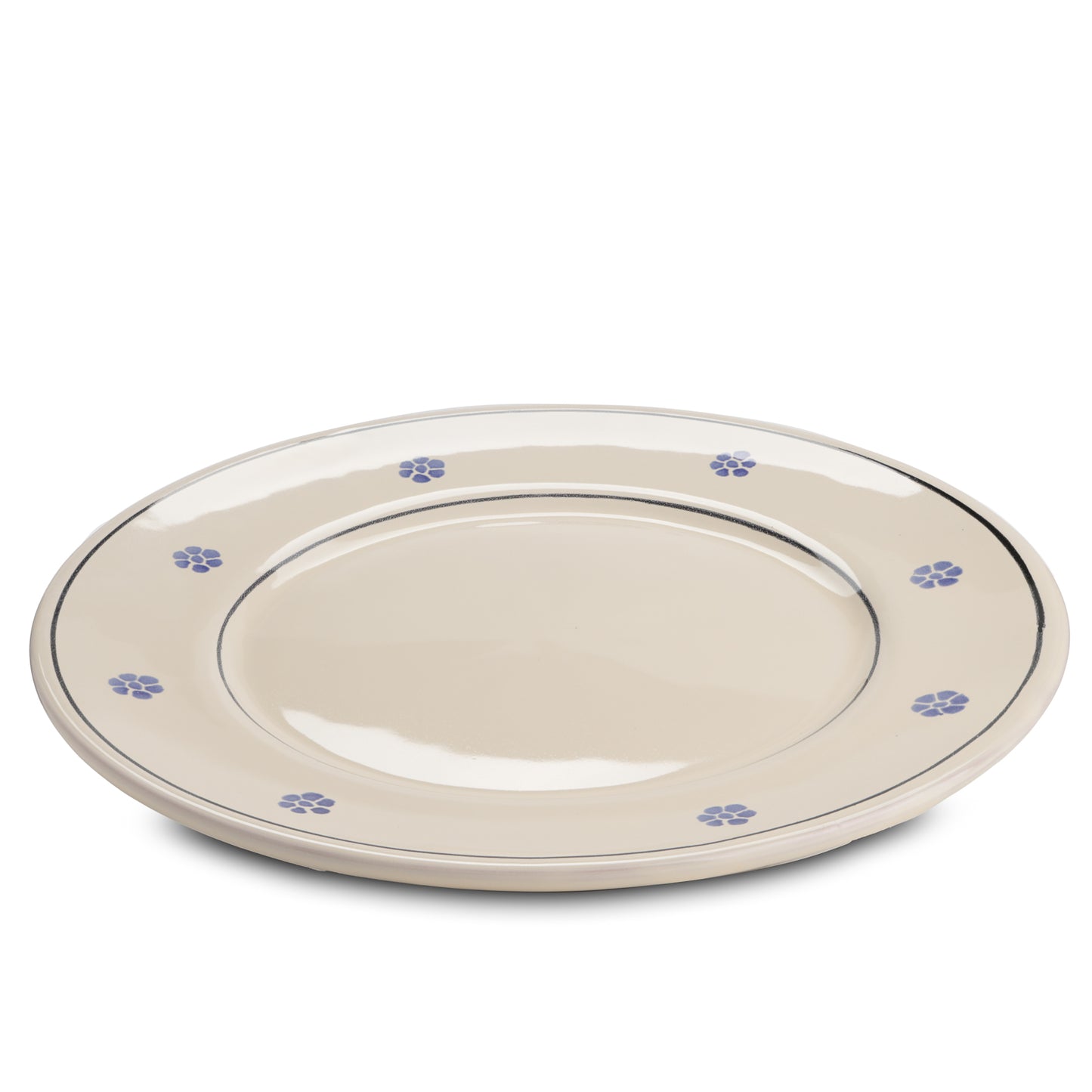 Piatto piano in ceramica tradizionale pugliese per primi e secondi 