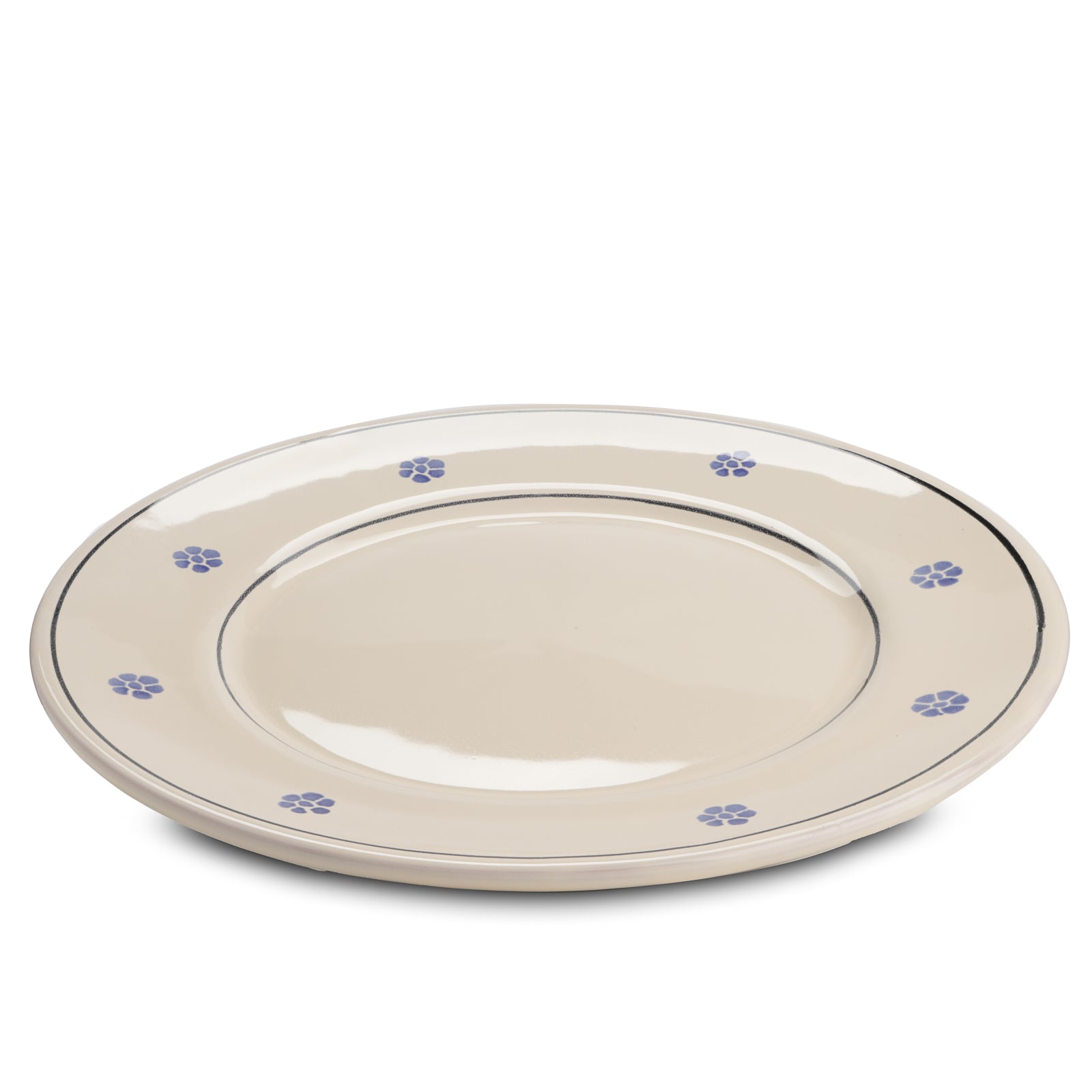 Piatto piano in ceramica tradizionale pugliese per primi e secondi 