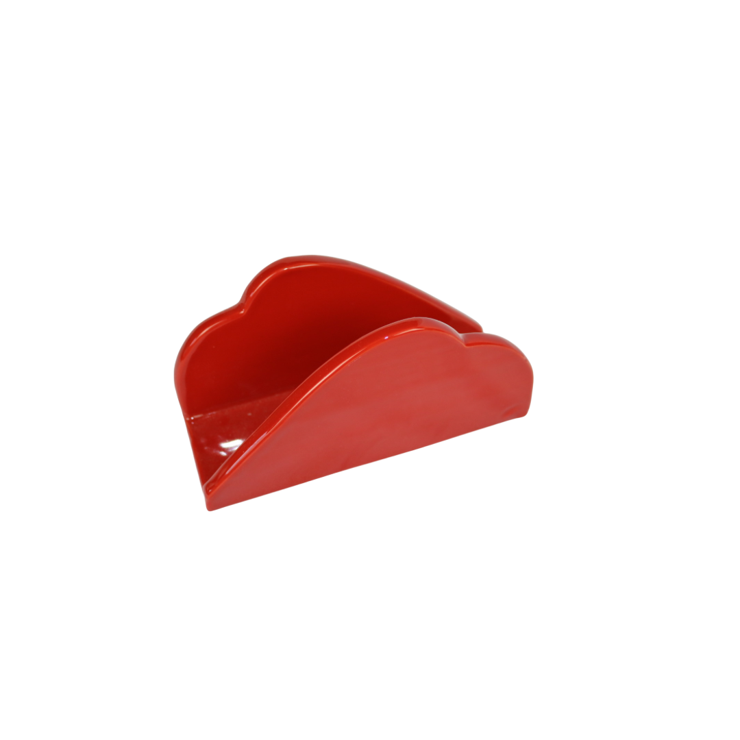 Porta tovaglioli in ceramica bianco o rosso