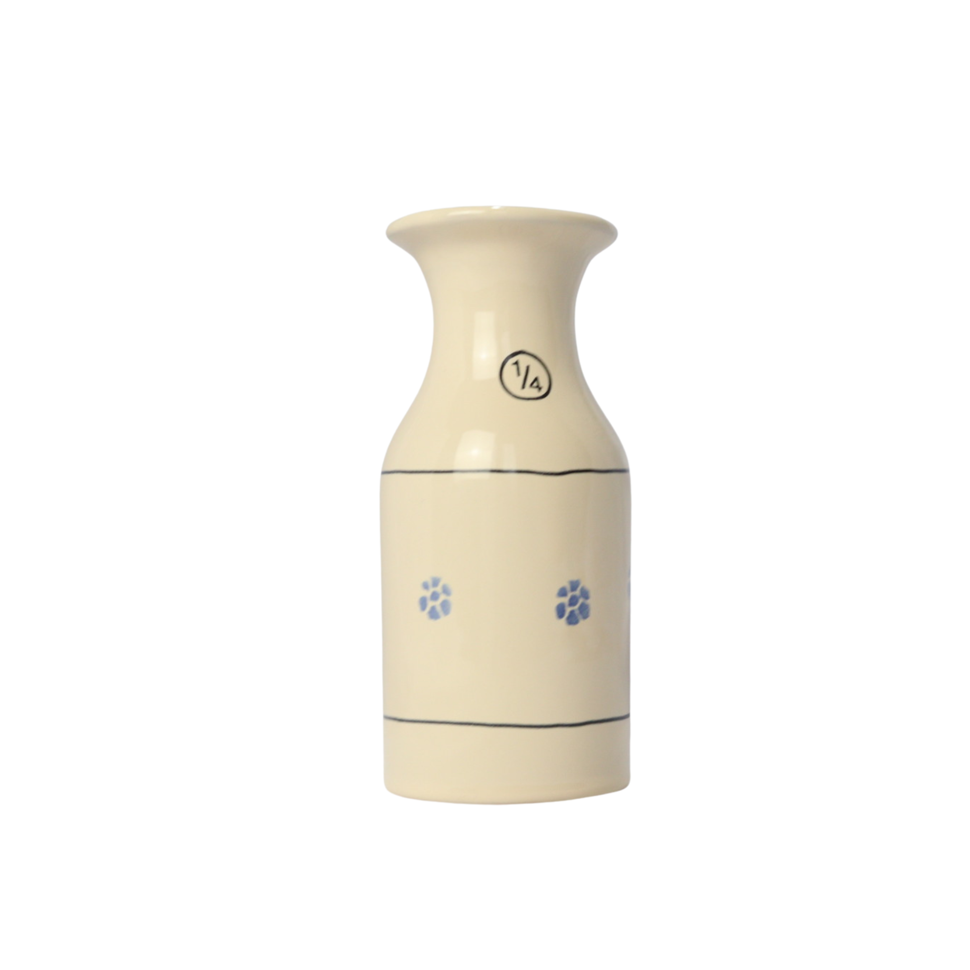 Brocca quartino di litro in ceramica, caraffa tradizionale da vino