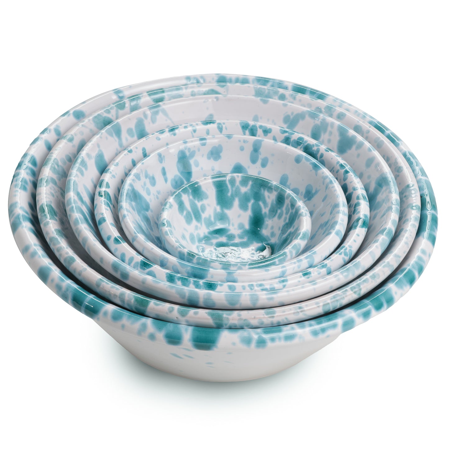 Set di Limbe in ceramica artigianale – Ciotole profonde decorate a Mano (Varie Dimensioni)