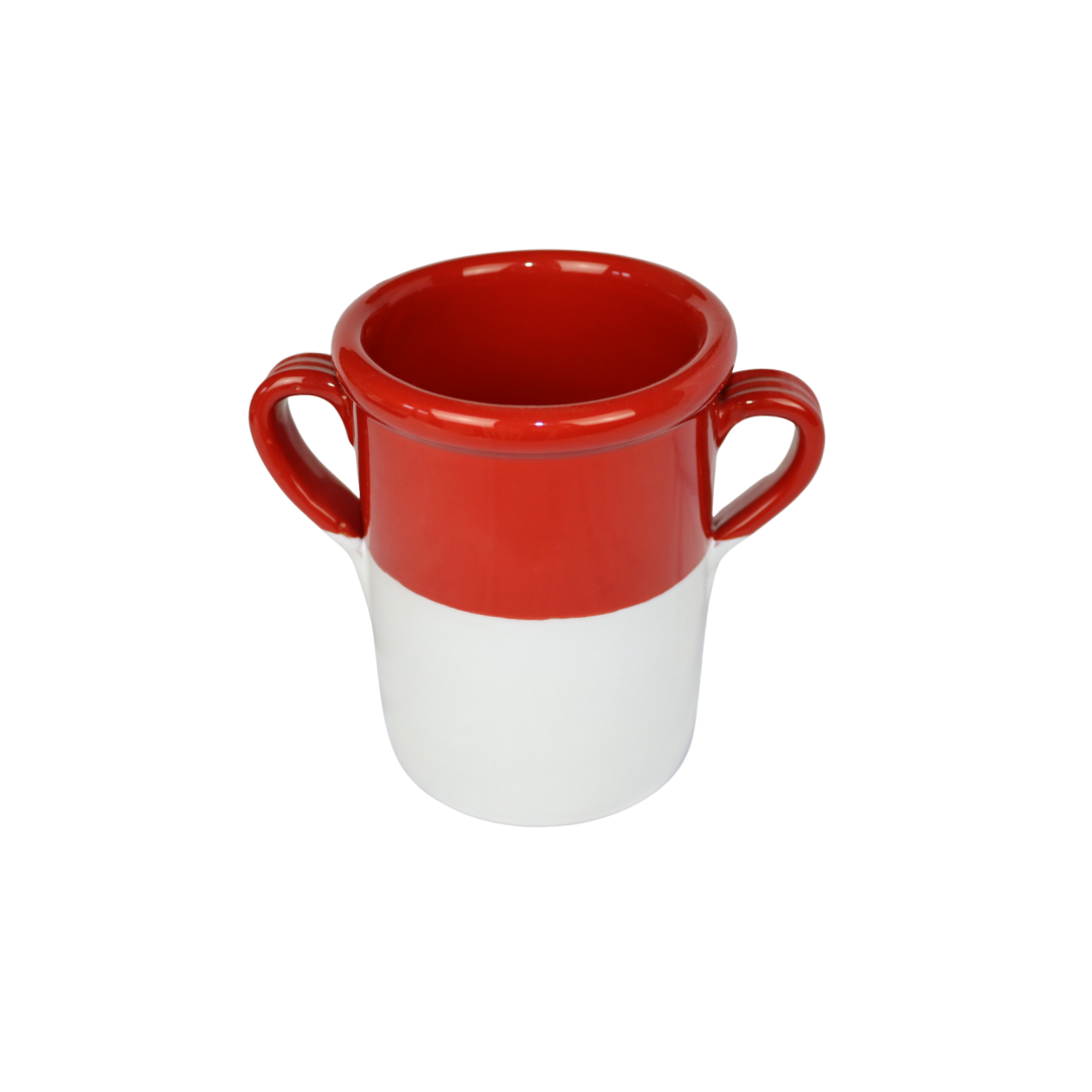 Vasetto porta mestoli natalizio in ceramica