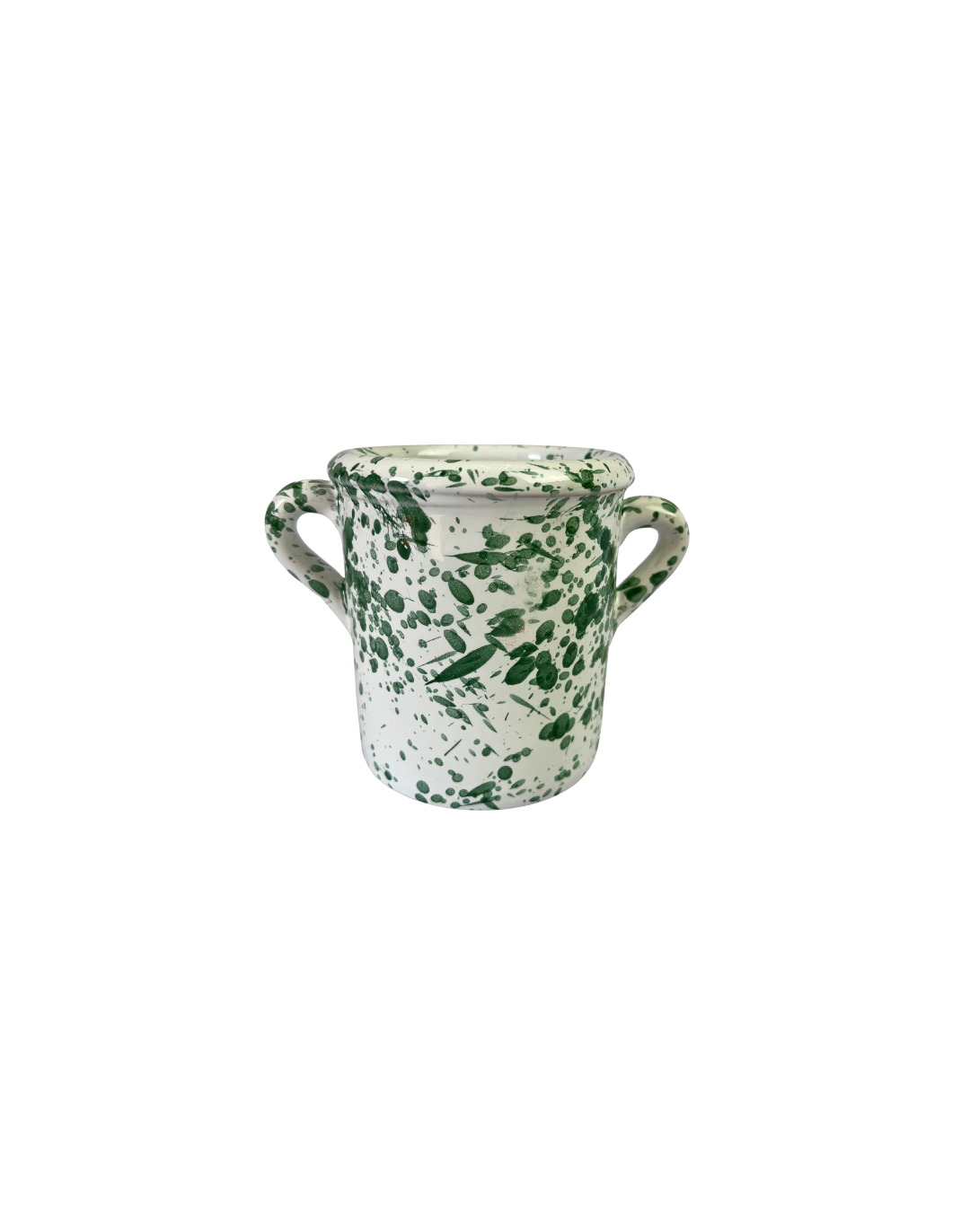 vasetto a schizzo verde