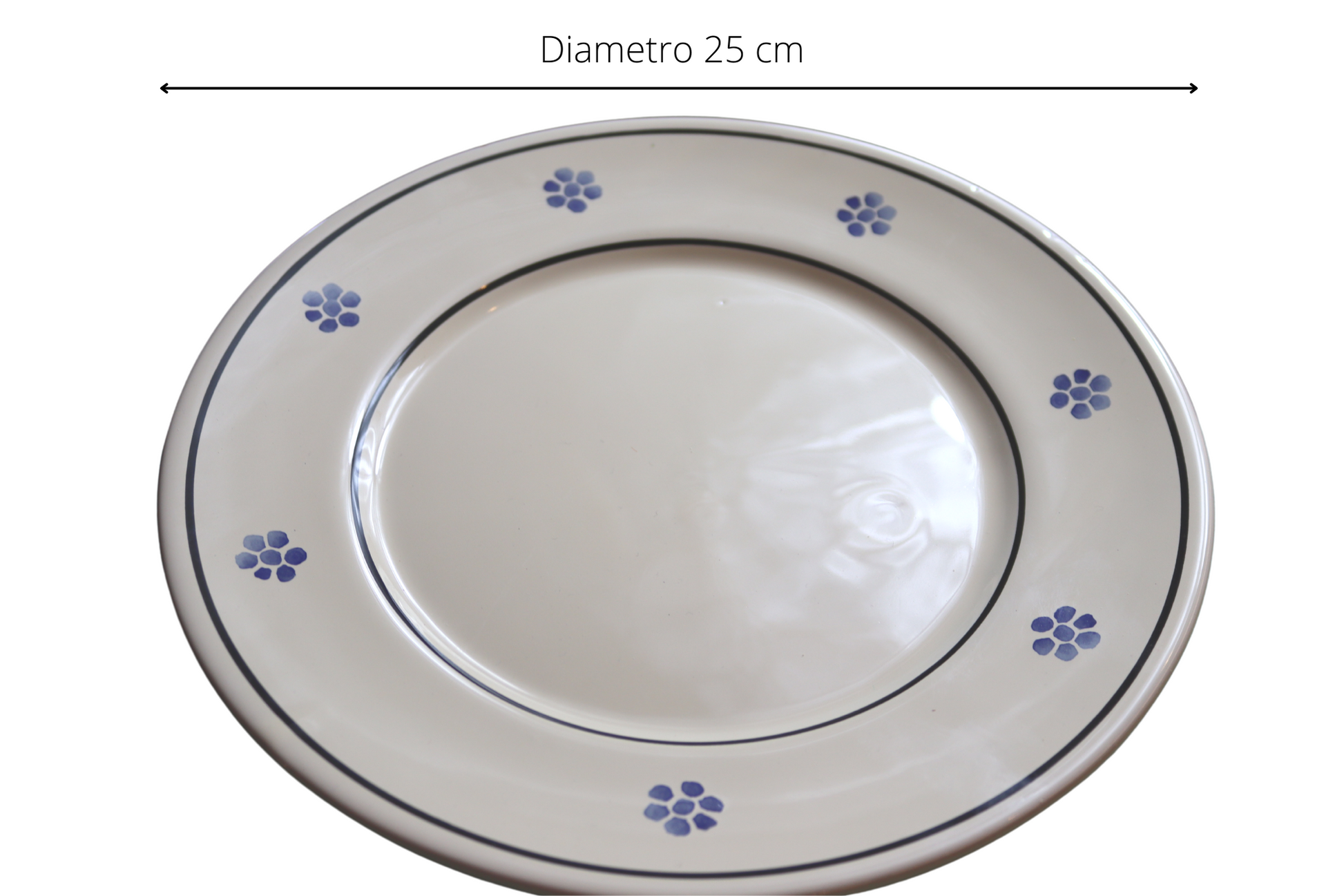 Piatto Piano tradizionale in ceramica 
artigianale